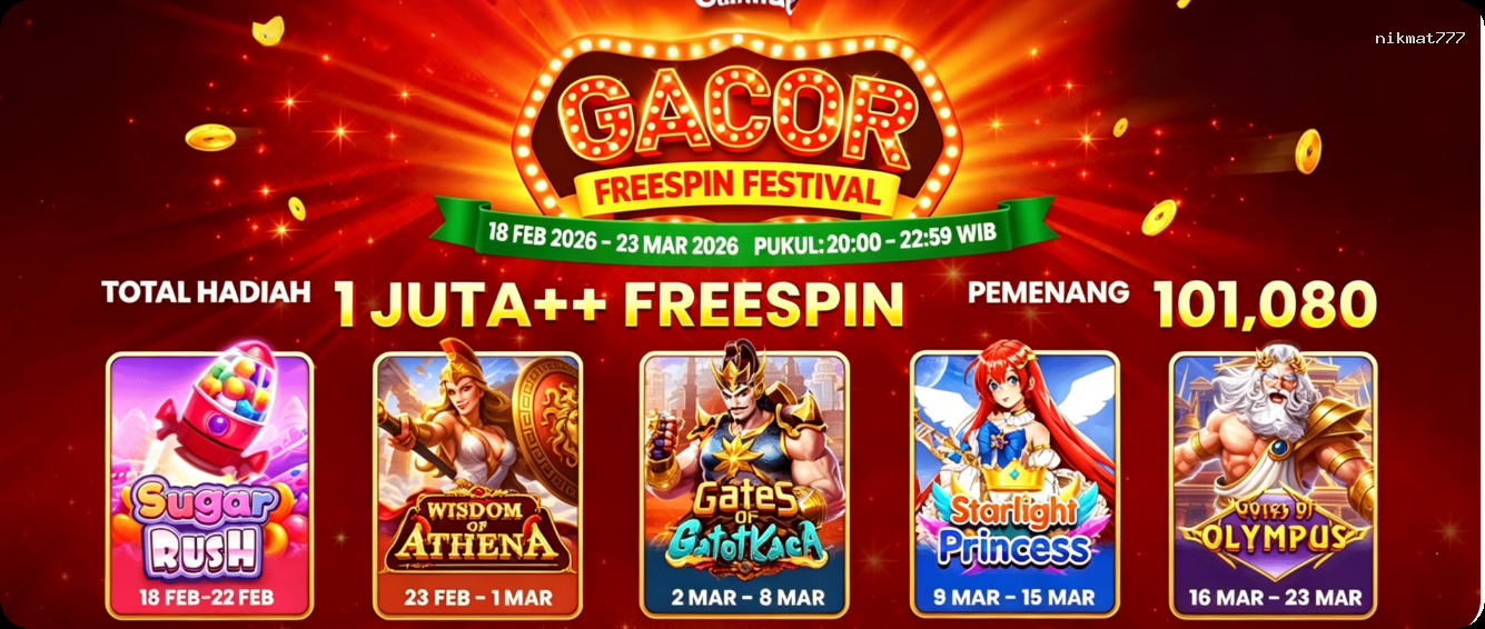 Login nikmat777 Sekarang Bonus Melimpah